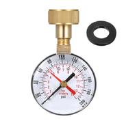 yakermur Misuratore di pressione 'acqua, da 0 a 14 bar, tester filettato da 19 mm, per casa, prato, giardino, cucina, bagno, impianto di irrigazione e per interni e
