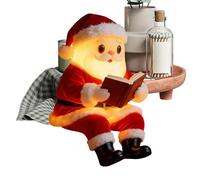 yakermur Nightlight - Lampada da notte decorativa Babbo Natale - LED luce notturna di Natale,per atmosfera di sonno comodino scrivania piano di lavoro bagno WC comodino mensola