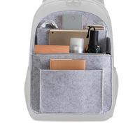 yakermur Organizer Zaino In Feltro, Mini Borsa, Separatore Per Portamonete,Inserto Indietro Viaggio, Fodera Organizzatore Con Multi-Tasche Tracolla