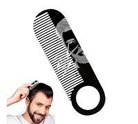 yakermur Pettini per barba per uomini, pennello per lo styling dei baffi, strumento ergonomico portatile 2 in 1, spazzola per l'esecuzione da uomo, idea regalo