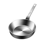 yakermur Piccola per uova fritte in acciaio con rivestimento | Per omelette, per casa, dormitorio, ristorante, fattoria, campeggio, picnic, barbecue