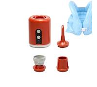 yakermur Pompa ad aria elettrica minuscola, pompa pneumatica del materasso, strumento di sgonfiaggio elettrico portatile | Pompa ricaricabile leggera con luce da campeggio per escursionismo