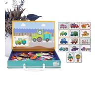 yakermur Puzzle Magnetici per,Giocattoli a A Doppio Lato | Puzzle Magnetico Vestire,per l'apprendimento delle ragazze, ragazzi prescolari, Sala Da Classe, Adolescenti, Adolescenti, Adulti