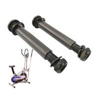 yakermur Set di hardware ellittico, perni di bloccaggio della bicicletta, 2 bulloni robusti neri per ellittica, parti di ricambio per cyclette, set hardware per biciclette