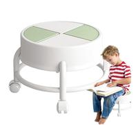 yakermur Sgabello Rotolante Basso, Sgabello Rotolante Bassa Altezza - Sedia Sgabello Seduta Bassa Altezza - Basso mobirobusto con Ruote girevoli a 360 °, Sedia da Sgabello con Strada