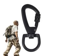 yakermur Snap Hooks Heavy Duty, Clip per Guinzaglio per Cane | Portachiavi di Blocco in Zinco Nero - Clip per Bandiera, Cliché per Occhi, Clip da Arrampicata in Montagna Robusti, Ganci