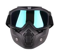 YAKI Maschera Tattica CS Airsoft Paintball Full Face con Occhiali Protettivi per Nerf