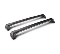 Flush Black Mixed, coppia barre portatutto telescopiche in alluminio - 80+85...