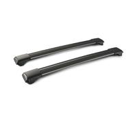 Rail Black Mixed, coppia barre portatutto in alluminio - 73+79 cm
