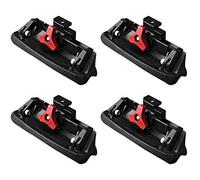 Yakima YK684W Kit di Attacchi per Barra da Tetto Auto Nero/Rosso Confezioni da 4