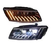 YAKISA Faro Fanale Proiettore Per Q5 2008-2018 Gruppo Fari Auto Luce Anteriore LED DRL Indicatore Di Direzione Mobile Faro Plug And Play Gruppo Fari(2013-2017)