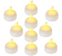 Yakpo Confezione da 36 candele galleggianti a LED senza fiamma, impermeabili, a batteria, per esterni, bianco caldo, tremolanti, per centrotavola nuziali, vaso, stagno, vasca, decorazioni per spa