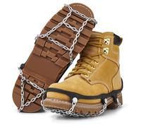 YakTrax Chains Crampones con Cadenas Antideslizantes para Nieve&Hielo - Ligeros, Fáciles de Usar, Ideales para Caminar,Correr&Senderismo, Goma Elástica Ajuste Seguro, Agarre Fiable, Negros, S