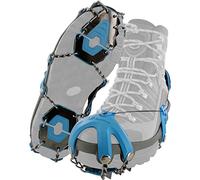 YakTrax Summit Crampones Alta Resistencia con Picos de Acero al Carbono,Cierre Boa,Agarre Seguro en Nieve&Hielo, Perfectos para Senderismo Invernal,Trail&Caza, Esenciales, Negros, S