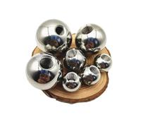 YAKUFAST 1-50 pezzi M2 filettatura sfere in acciaio inossidabile 304 OD 5/6/7/8/9/10/11/12/14~20 mm solide a mezzo foro for foratura di fori ciechi(10pcs,19mm)