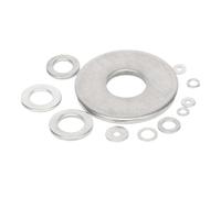 YAKUFAST Guarnizione piatta oversize 304SS M2.5-M24 da 1/50 pezzi | Taglia grande, grande, ampia, tinta unita(M18 x1pc)