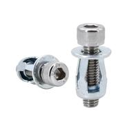 YAKUFAST M4 M5 M6 M8 Forma petalo Rivetto Dado Vite Kit di espansione Rivetto in metallo Pannello Targa auto Morsetto Blocco Jack Dadi(Socket Head (Silver),M6x20(30Pcs))