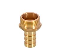 YAKUFAST PC PCF PL PLF Connettore Pagoda 6 8 10 12 14 16mm Connettore Portagomma Filettatura Coda Tubo 1/8 1/4 3/8 1/2 BSP Raccordo for Tubo in Ottone(Male,12MM BARB_3/8")
