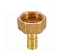 YAKUFAST PC PCF PL PLF Connettore Pagoda 6 8 10 12 14 16mm Connettore Portagomma Filettatura Coda Tubo 1/8 1/4 3/8 1/2 BSP Raccordo for Tubo in Ottone(Femal,12MM BARB_3/4")