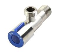 YAKUFAST Valvola di ingresso Bagno WC arresto dell'acqua Interruttore Rubinetto della cucina Lavello Lavabo triangolare Regolatore pressione Acciaio inossidabile(Blue)