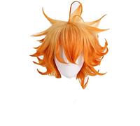Yakusoku no Neverland The Promised Neverland Emma Cosplay Wig Short Orange Heat Resistant Synthetic Hair Wig + Wig Cap