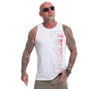 Yakuza Bloodbrand Slim Canotta da uomo, bianco, XXL