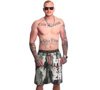 Yakuza Costume da bagno da uomo URBNSTL, Verde mimetico, S