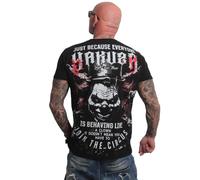 Yakuza Maglietta da uomo Behaving Regular, Nero , 3XL