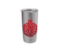 Yalda - Melograno persiano simbolo del solstizio d'inverno iraniano Bicchiere termico in acciaio inox doppia parete