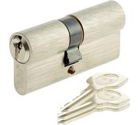 Yale 10-0252-2727-00-2101 - Cilindro doppio profilato, nichelato opaco