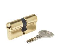 Yale 110724040040201 - Cilindro ad alta sicurezza CS10 doppio accoppiamento, in ottone, 40 x 40 mm, chiave inglese