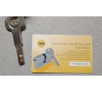 YALE 1500 duplicazione copia CHIAVE CILINDRO PROTETTA Europea Originale 6 PIN