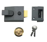 Yale 89 Nightlatch con Deadlock, 60mm Backset, Finitura DMG Satin Chrome