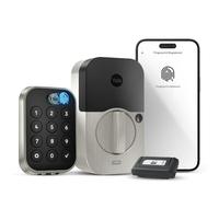Yale Assure Lock YRD430-F-ZW3-619 - Serratura intelligente per porta d'ingresso senza chiave, in nichel satinato, con tastiera touchscreen collegata Z-Wave (ZW3), per inserimento codice e accesso