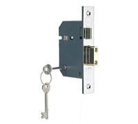 YALE B-M550-CH-65 Serratura a mortasa a 5 Leve, Alta Sicurezza, Cromato Lucido, 2.5 Inch/64 mm