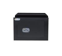 Yale Cassaforte di Massima Sicureza Certificata da Muro con Chiave Y3260220, Nera, Dimensione H270xW390xD240mm, 2 Catenacci Orizzontali, 1+1 Catenacci Verticali, Made In Italy