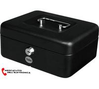 YALE Cassetta di sicurezza portavalori YCB/060/BB2 Nera, dimensione 9x25x18 cm