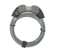 Yale Cavo di sicurezza a combinazione per biciclette e moto YYCC1/10/185/1, lunghezza 1800mm, codice a 4 cifre fosforescente, versatile per la bici