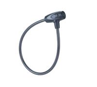 Yale Cavo di sicurezza con chiave Serie Essential YCK0/10/60/2 spessore 10mm, lunghezza cavo 600mm, Acciaio Trecciato, Incluse 2 Chiavi, Testato con spray salino per 96 Ore, Supporto per Bicicletta