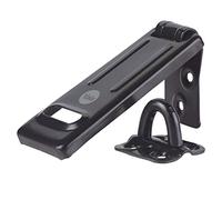 Yale Cerniera in acciaio indurito Y105B/90/BK 90 mm nera: fissaggi nascosti e resistenza anticorrosione per cancelli e capanni compatibile con lucchetti Yale fino a 11,5 mm