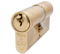 Yale, Doppio cilindro 35 x 45 mm (90 mm), ottone lucido, Euro X6 Kitemark