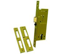 Serratura legno infilare elettrica 58100 yale b.q ott. satinato f.mm 22 f.sagom