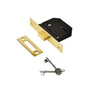 Yale Essentials - Serratura di sicurezza di alta qualità a 3 leve, 64 mm, YES-DL-PB-64 0W