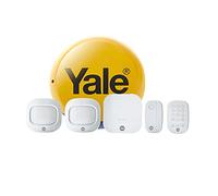 Yale IA-320 Sync Smart Home Alarm Kit da 6 pezzi. Include hub di sincronizzazione allarme, sirena esterna, 1 contatto porta/finestra, 2 rilevatori di movimento PIR, tastiera, funziona con Alexa,
