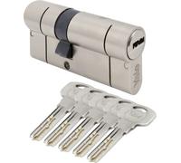 Yale Inserto 2100 30/45 mm massima sicurezza, certificato, massimo livello di protezione antiintrusione, scheda di sicurezza, funzione frizione sicura, 5 chiavi, raso