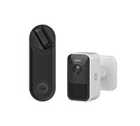 Yale Linus Smart Lock L2 05/103210/MB Nero + Yale Telecamera smart da esterni SV-OC-1A-W Bianca