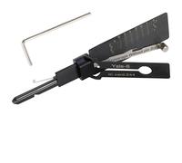 Yale Lock, grimaldello per serrature Yale, chiave master con chiave esagonale, 2 in 1, in acciaio inox, strumento professionale per fabbro (YALE-6-B)