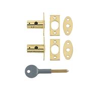 Yale Locks 8001 - Pacchetto Visi bulloni di sicurezza, finitura: Rame (2 per confezione)