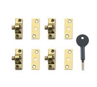 Yale Locks 8K118 - Pacchetto lucchetto Visi, a finestra Economy, finitura: Rame, 4 in ogni confezione