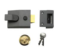 Yale Locks 91 Basic Nightlatch 60Mm Backset Finitura DMG Scatola YAL91DMGPB